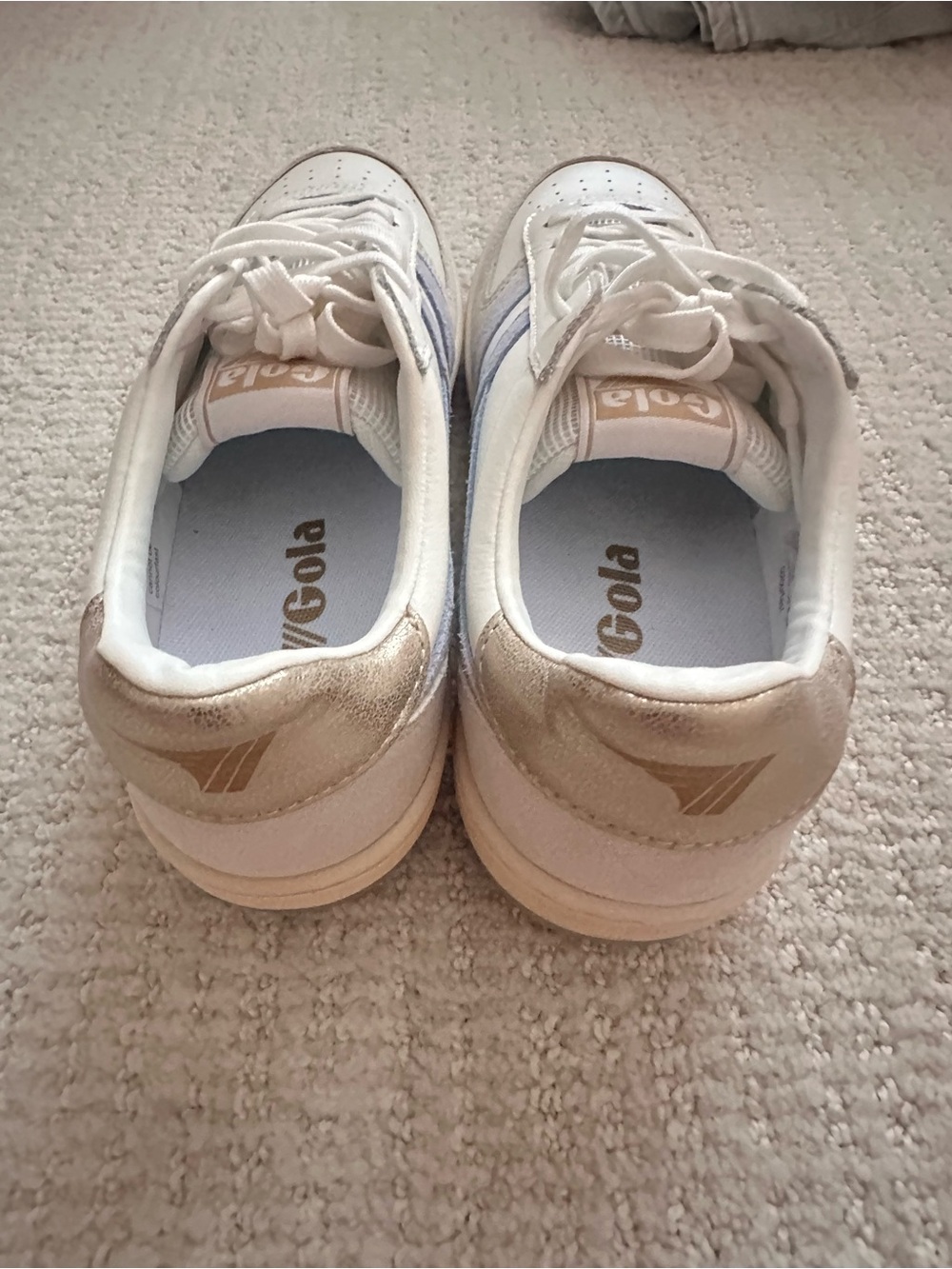 Gola Women's White, Light Blue & Cream Low-Top Sneakers Size 8 - Picture 7 of 11